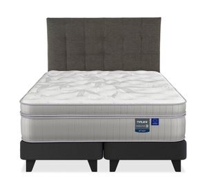 Cama europea Paradise súper king base dividida + respaldo Design grafito