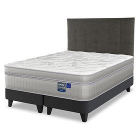 Cama europea Paradise súper king base dividida + respaldo Design grafito