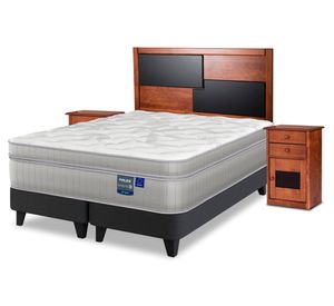 Cama europea Paradise king base dividida + set Colonia
