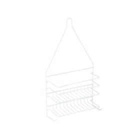 Organizador ducha Colgante recubierto blanco 25x9.5x48 cm