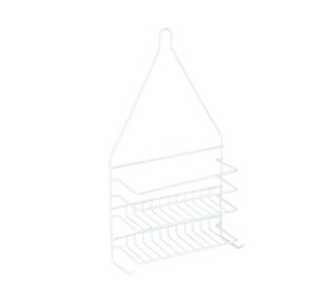Organizador ducha Colgante recubierto blanco 25x9.5x48 cm