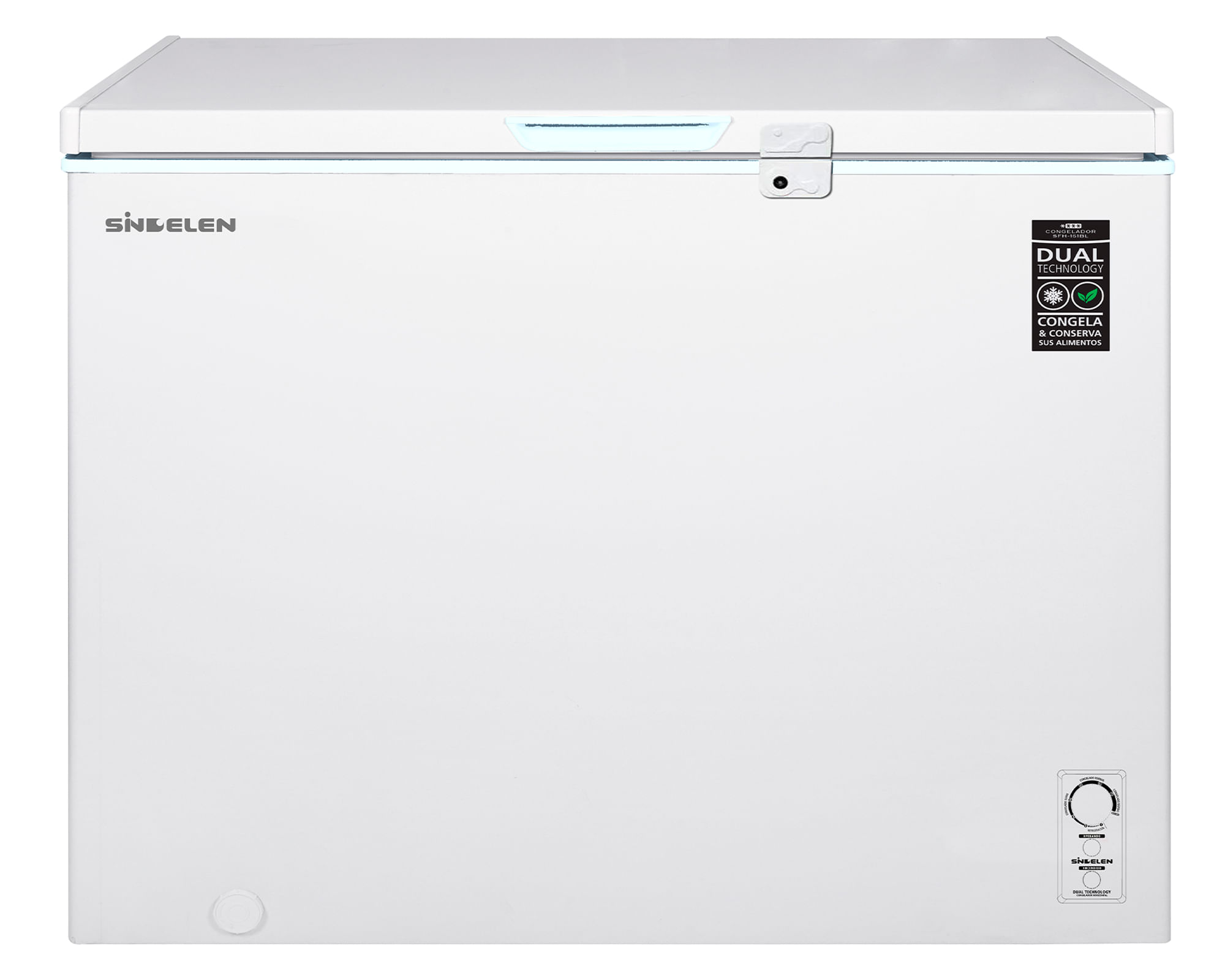 Sindelen Freezer horizontal SFH-302BL blanco 300 lt