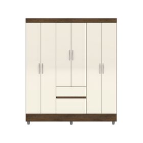 Clóset 6 puertas Ideal crema 181x40x40 cm