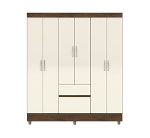 Clóset 6 puertas Ideal crema 181x40x40 cm