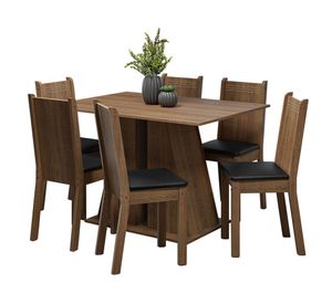 Comedor 6 sillas Angelo Luz 78x90x120 cm