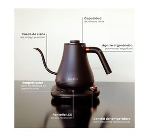 Tetera eléctrica Swan negro 0.8 lt