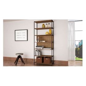 Estante Steel quadra castaño 4 Decocasa