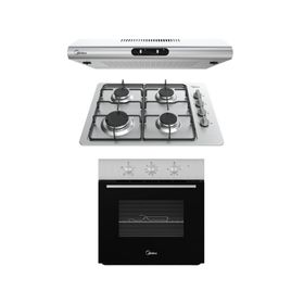 Kit empotrable MHMG60MBOG1 horno 67 lt + encimera 4 quemadores + campana 39.5 W