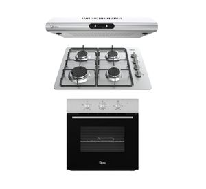 Kit empotrable MHMG60MBOG1 horno 67 lt + encimera 4 quemadores + campana 39.5 W