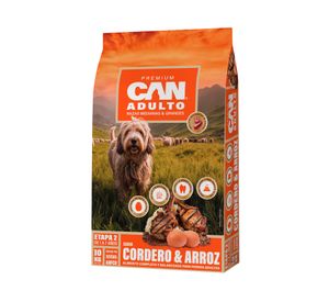 Alimento perro adulto cordero y arroz 10 kg