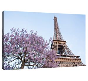 Cuadro canvas Paris 40x70x1.8 cm