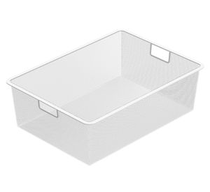 Canasto marco malla blanco 18.5x52.7x42.7 cm
