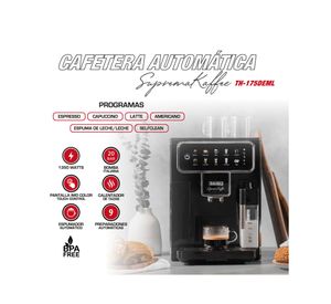 Cafetera automática TH-175DEML 1.5 lt negro