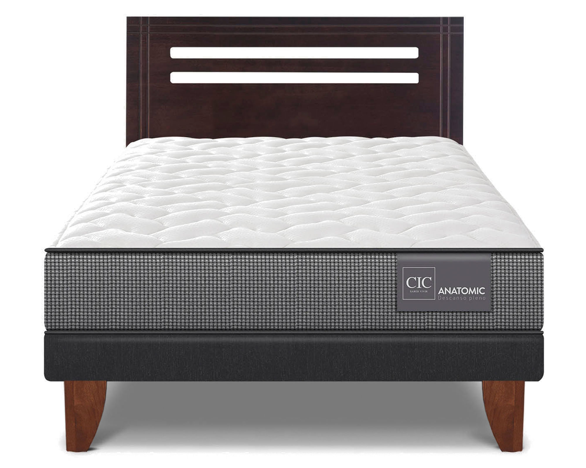CIC Cama europea 1.5 plazas Anatomic + respaldo Múnich