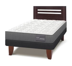 Cama europea 1.5 plazas Anatomic + respaldo Múnich