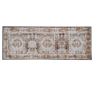 Alfombra pasillo Keni café 67x180 cm