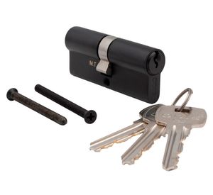 Cilindro llave-llave negro 70 mm