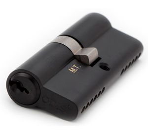 Cilindro llave-llave negro 70 mm