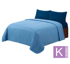 Sábana polar azul King