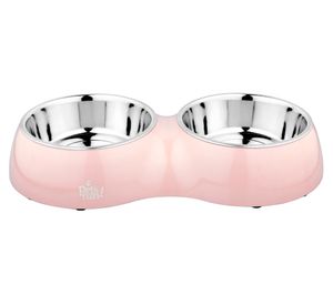 Plato mascota Doble rosa