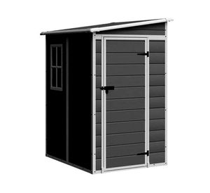 Bodega de jardín IGBPP151 gris oscuro 193x121x151 cm