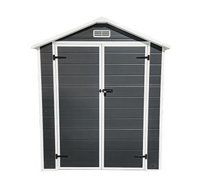 Bodega de jardín IGBPP182 gris oscuro 210x182x134 cm