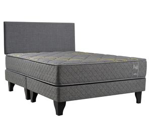 Cama europea pocket Bali 2 plazas base dividida + respaldo