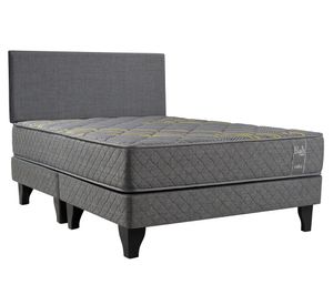 Cama europea pocket Bali king base dividida + respaldo