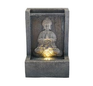 Fuente agua con LED Buda 38.5 cm