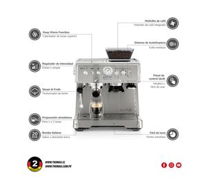 Cafetera automática baristakaffeeTH-170EMi gris 2.3 lt