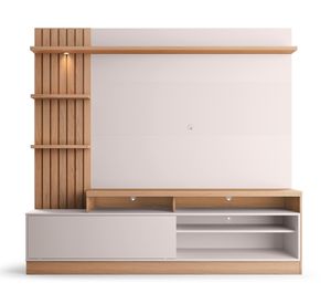 Centro de entretenimiento 65" Macejo café/off white