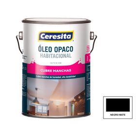 Oleo habitacional negro mate 1 galón