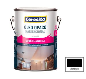 Oleo habitacional negro mate 1 galón