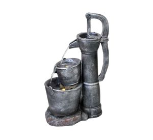 Fuente agua con LED Llave pozo 48 cm