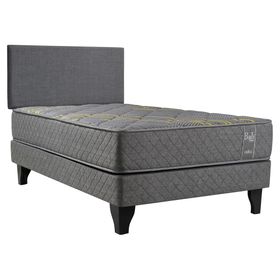 Cama europea pocket Bali 1.5 plazas + respaldo