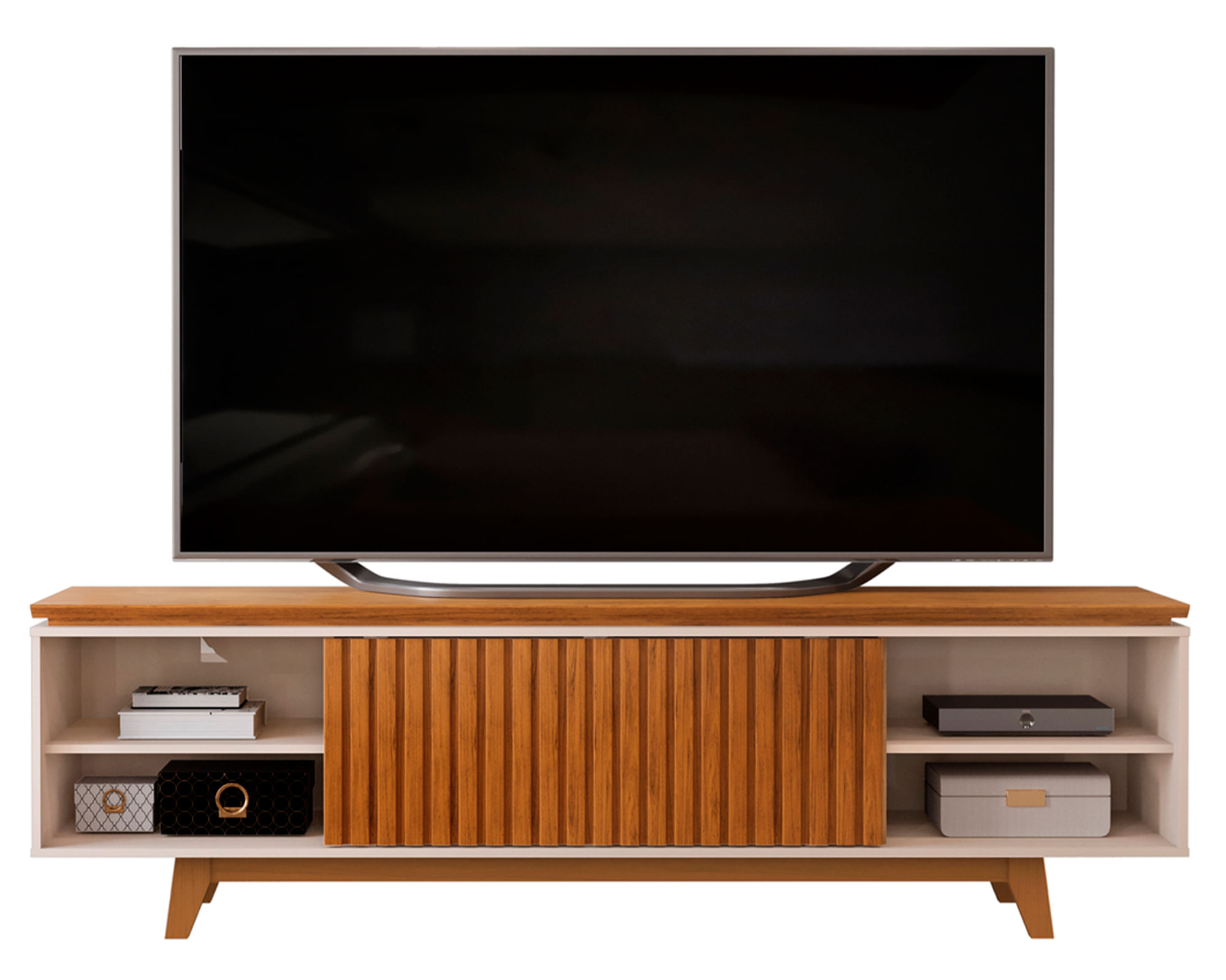 VekkaHome Rack TV Loren 75" Café