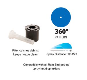 Rociador boquilla 15FC negro 4.6 m