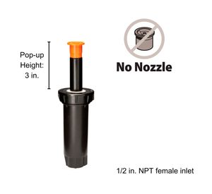 Aspersor Pop Up 3 1803LN negro sin boquilla