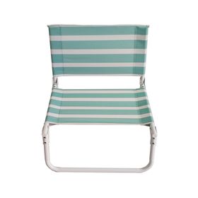 Silla playa Líneas turquesa/blanco
