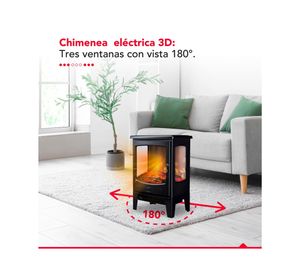 Estufa chimenea eléctrica Thor Firecplace 3D 1800 W 6120 BTU