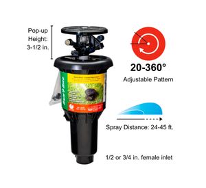 Aspersor Maxi paw AG5 negro