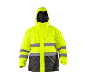 Ropa de trabajo parka Siberia amarillo flúor