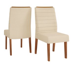 Juego de comedor 6 personas rectangular Yara blanco nieve