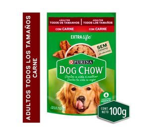 Alimento húmedo adulto carne 100 g