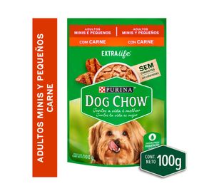 Alimento húmedo adulto mini carne 100 g