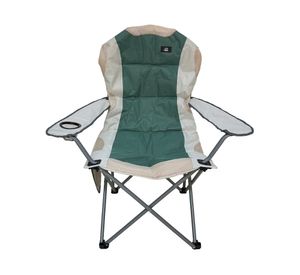 Silla plegable acolchada con apoyabrazos