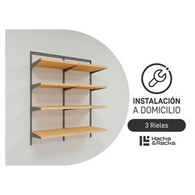 Instalación de 3 rieles para tu organizador Hacks and Racks