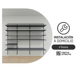 Instalación de 4 rieles para tu organizador Hacks and Racks