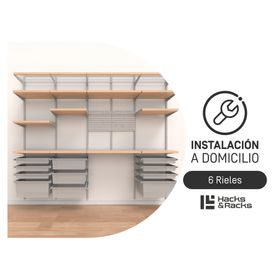 Instalación de 6 rieles para tu organizador Hacks and Racks