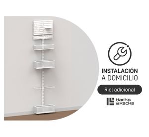 Instalación de 1 riel adicional para tu organizador Hacks and Racks